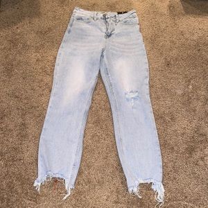 Fashion Nova jeans distressed denim